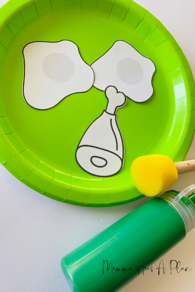 Green Eggs And Ham Paper Plate Materials