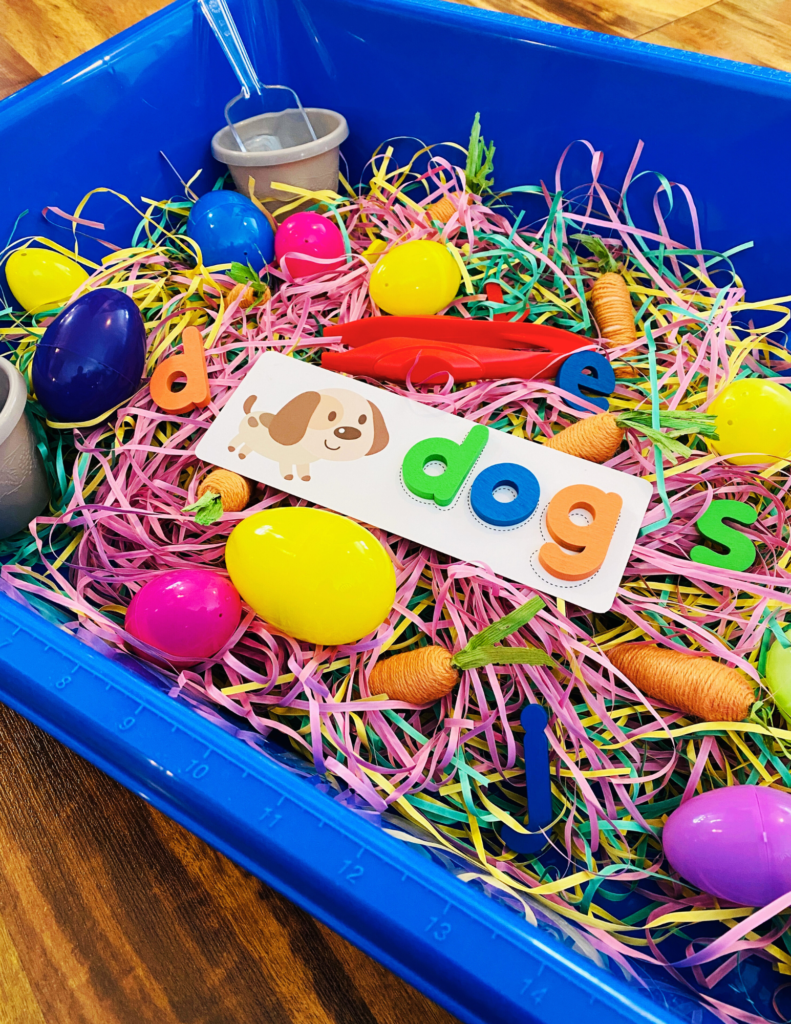 Easter sensory bin idea