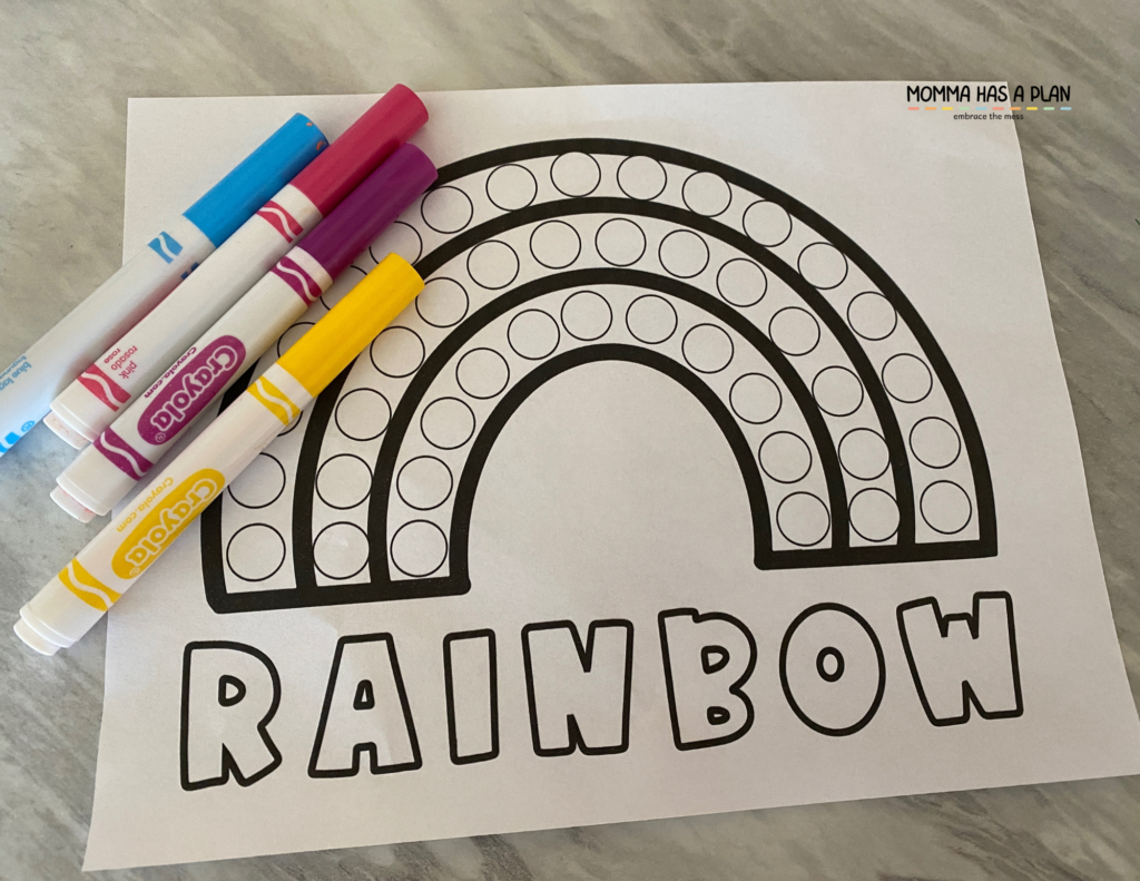 Available free printable using washable markers